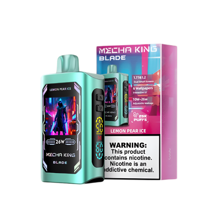 Mecha King Blade 25K Disposable Vape Lemon Pear Ice  