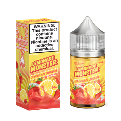 Lemonade Monster Salt Nicotine Vape Juice 24 Mg Strawberry Lemonade 