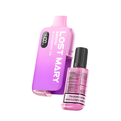 Lost Mary BM6000 Refillable disposable Vape Blackberry Ice  