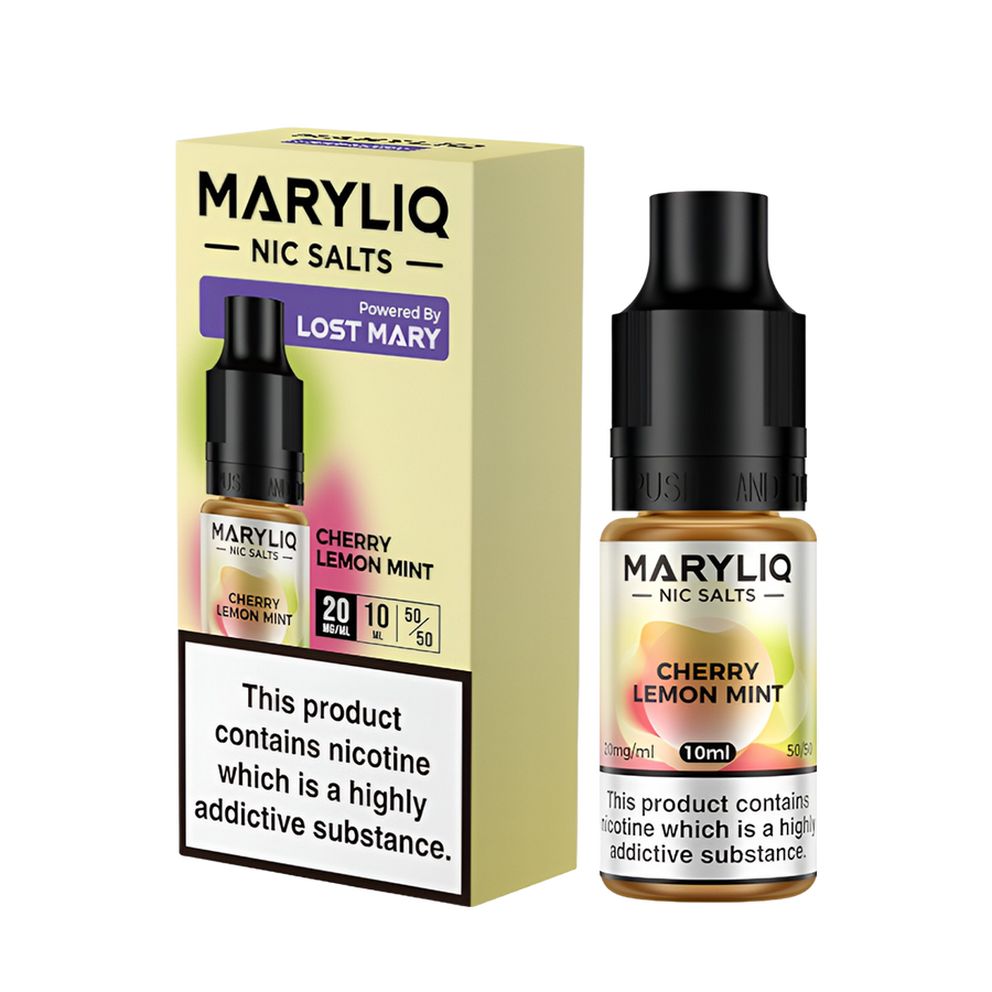 Lost Mary Maryliq Salt Nicotine Vape Juice 20 Mg Cherry Lemon Mint 