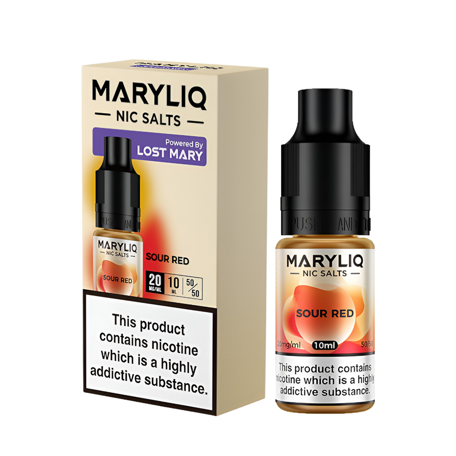Lost Mary Maryliq Salt Nicotine Vape Juice 20 Mg Sour Red 