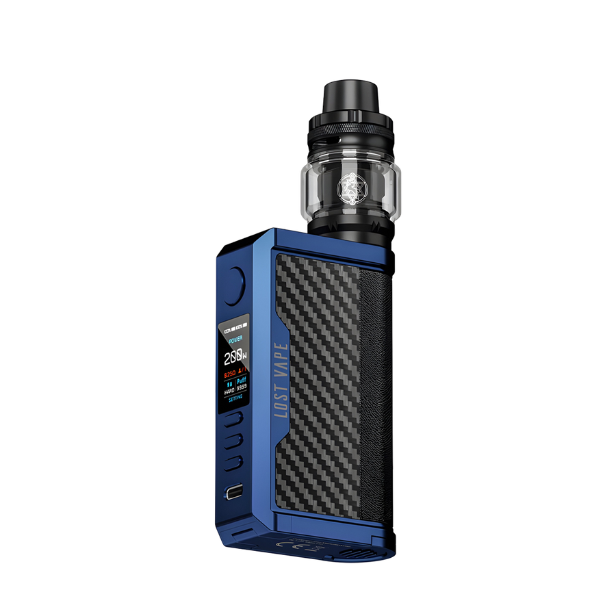 Lost Vape Centaurus Q200 Advanced Mod Kit Sierra Blue Carbon Fiber  
