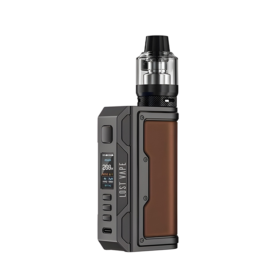 Lost Vape Thelema Quest 200W Advanced Mod Kit Calf Leather Series/Gunmetal  