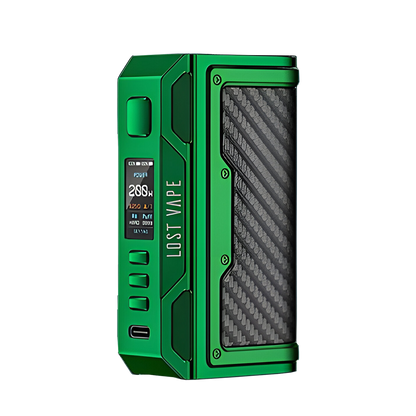 Lost Vape Thelema Quest 200W Box-Mod Kit Emerald Green Carbon Fiber  