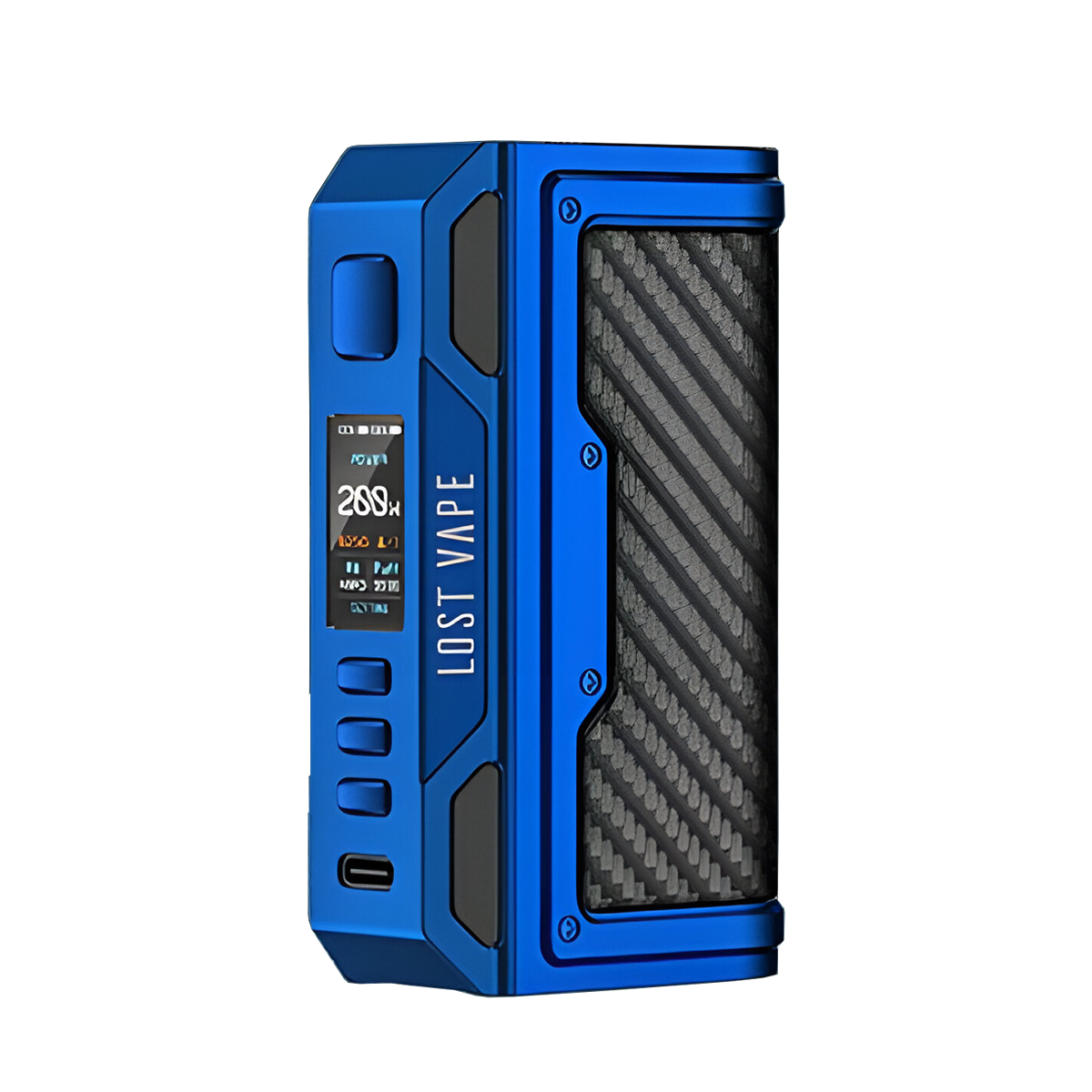 Lost Vape Thelema Quest 200W Box-Mod Kit Matte Blue Carbon Fiber  