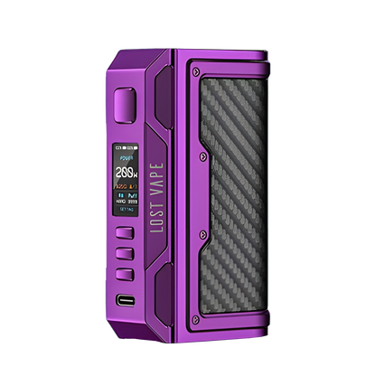 Lost Vape Thelema Quest 200W Box-Mod Kit Mystic Purple Carbon Fiber  