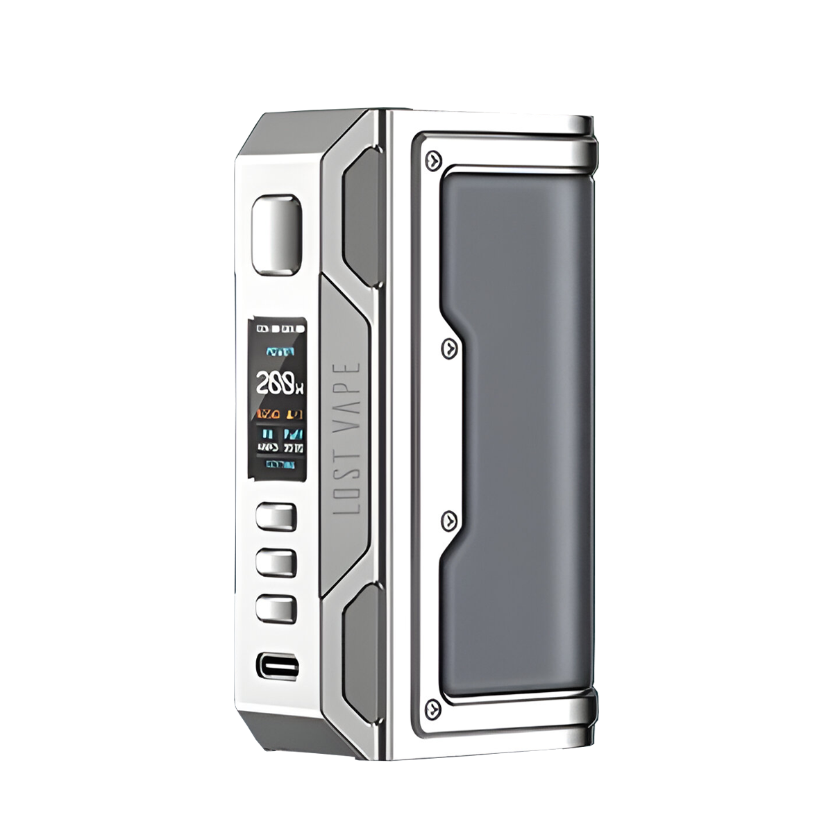 Lost Vape Thelema Quest 200W Box-Mod Kit SS Calf Leather  
