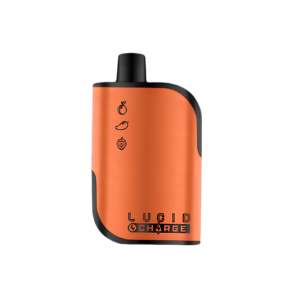 Lucid Charge 7000 Disposable Vape Peach Mango Strawberry  