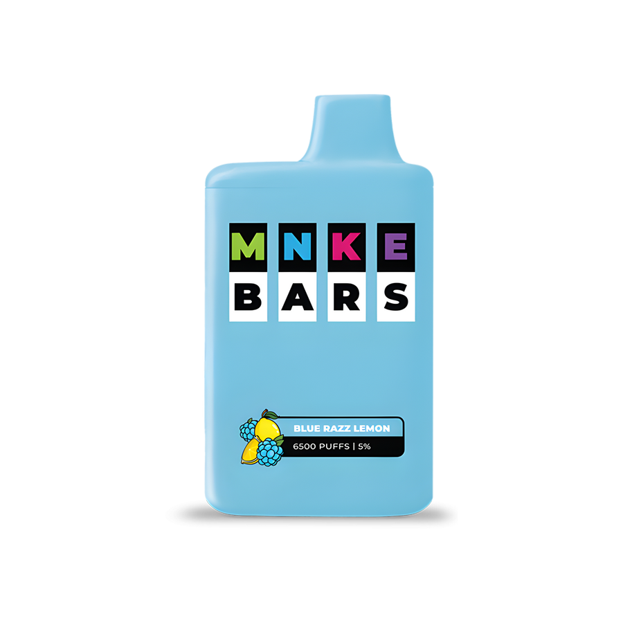 MNKE Bars 6500 Disposable Vape Blue Razz Lemon  