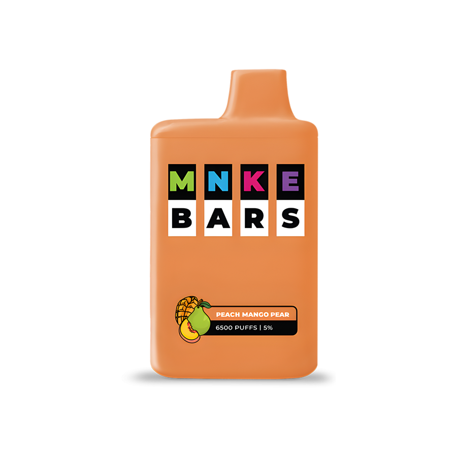 MNKE Bars 6500 Disposable Vape Peach Mango Pear  