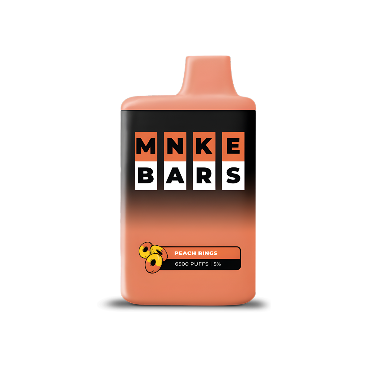 MNKE Bars 6500 Disposable Vape Peach Rings  