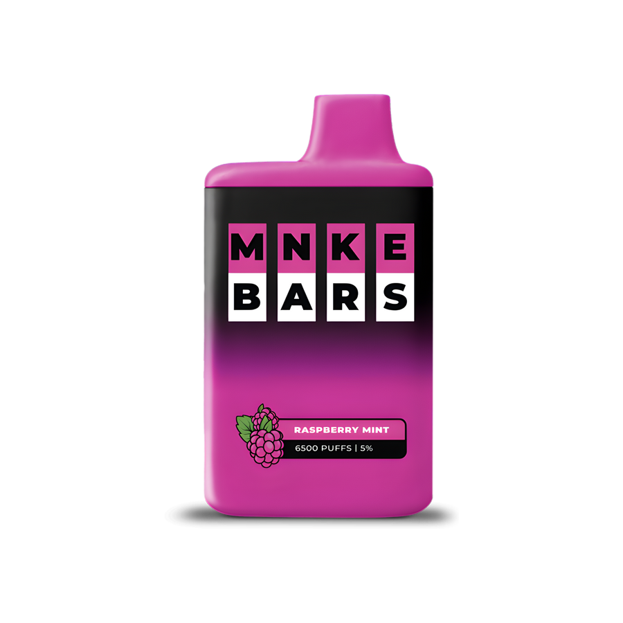 MNKE Bars 6500 Disposable Vape Raspberry Mint  