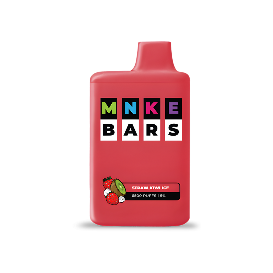 MNKE Bars 6500 Disposable Vape Straw Kiwi Ice  