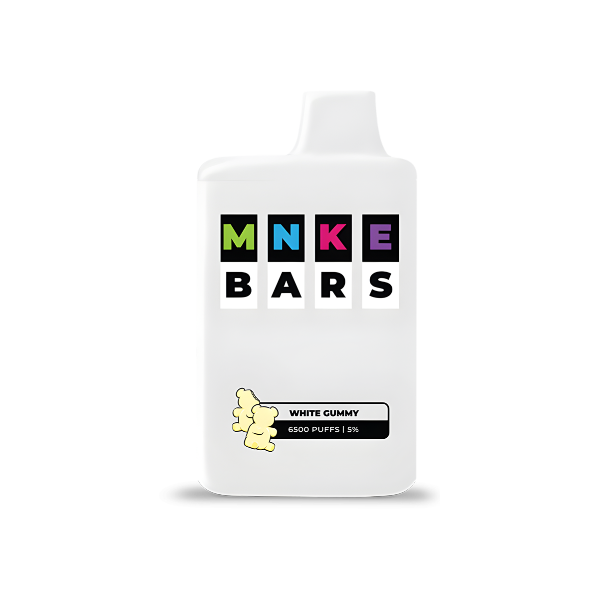 MNKE Bars 6500 Disposable Vape White Gummy  