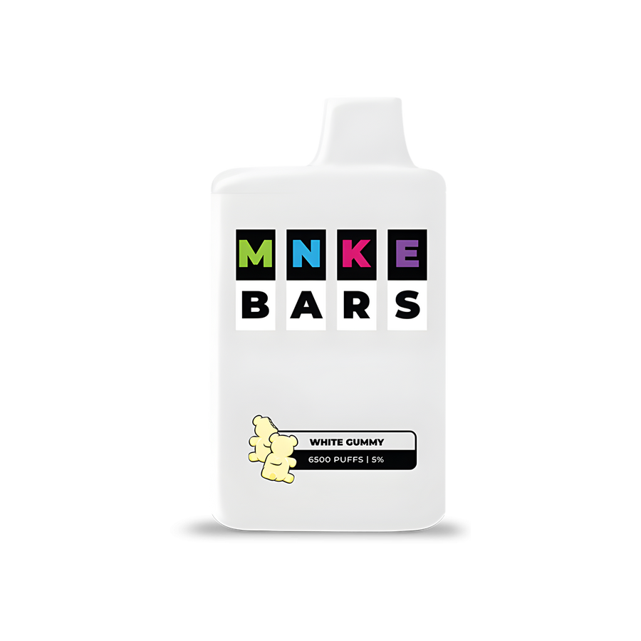 MNKE Bars 6500 Disposable Vape White Gummy  