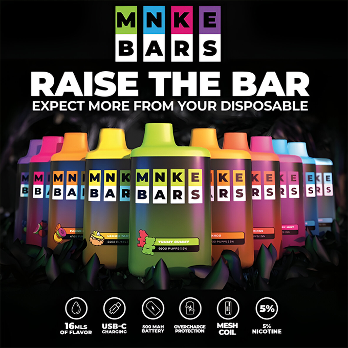 MNKE Bars 6500 Disposable Vape