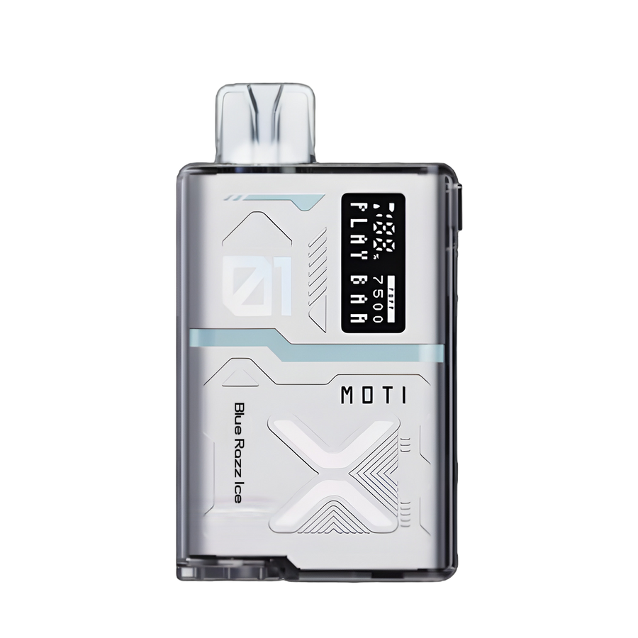 MOTI Play Bar 7500 Disposable Vape Blue Razz Ice  