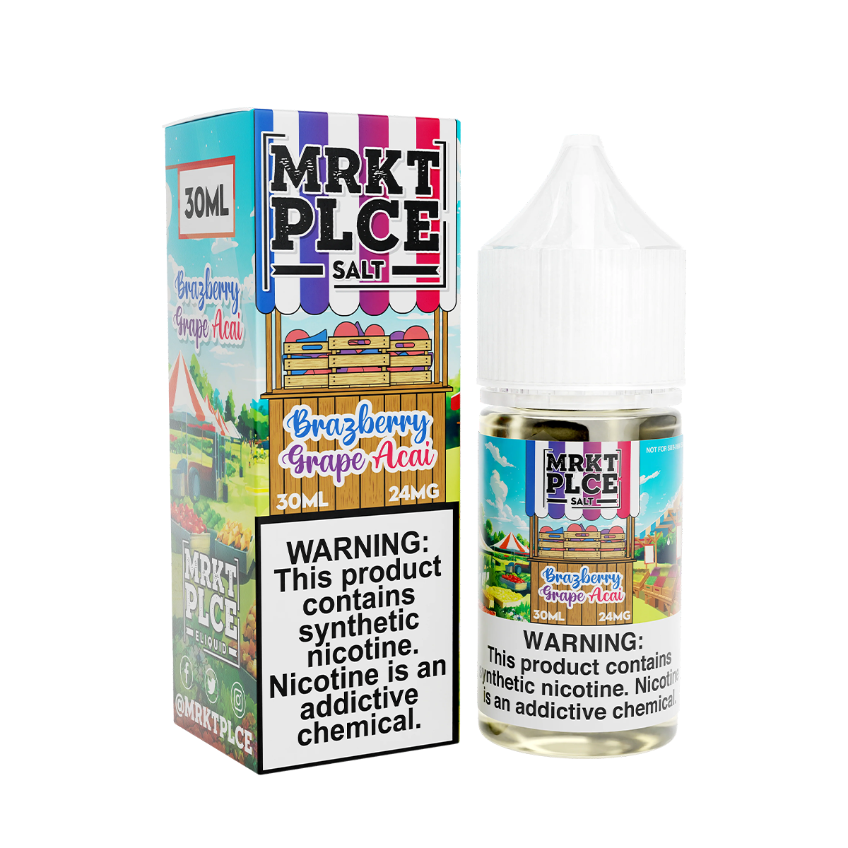 MRKT PLCE Salt Nic Vape Juice | 24 ~ 48 Mg Nic in 26 Flavors MRKT PLCE Salt Nic Vape Juice | 24 ~ 48 Mg Nic in 26 Flavors
