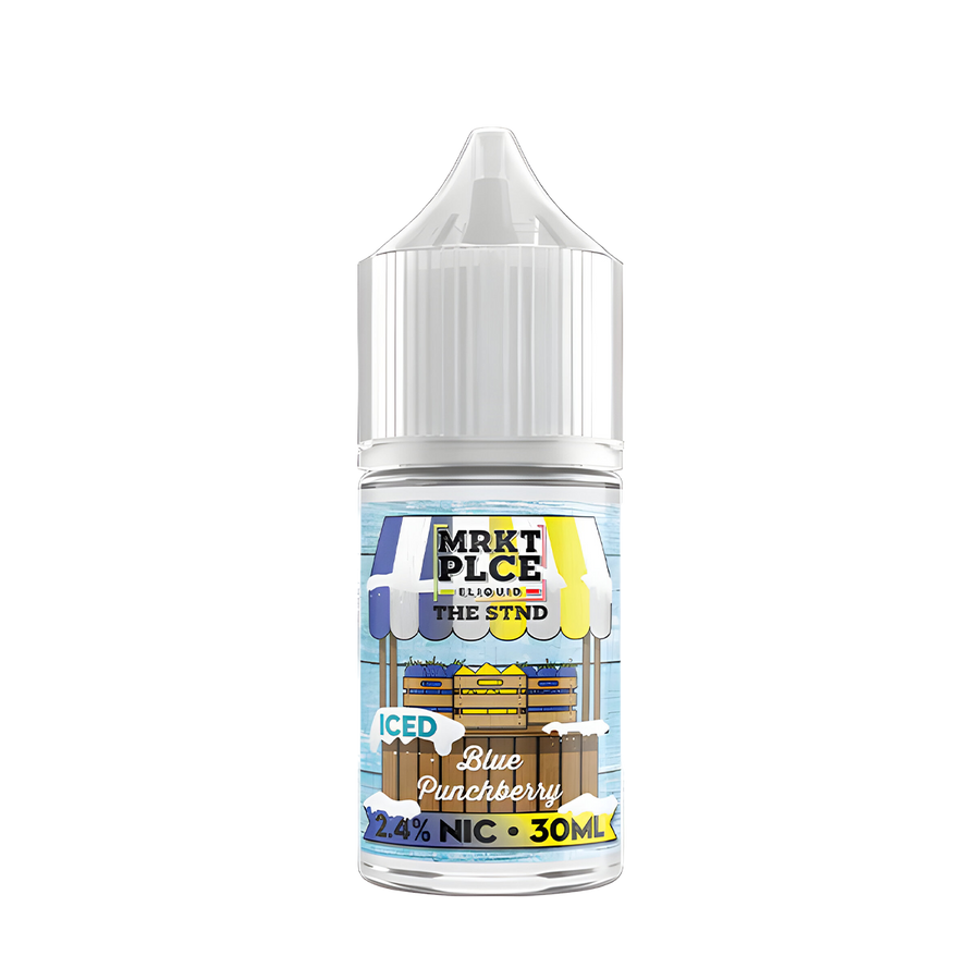 MRKT PLCE Salt Nicotine Vape Juice 24 Mg Iced Blue Punchberry 