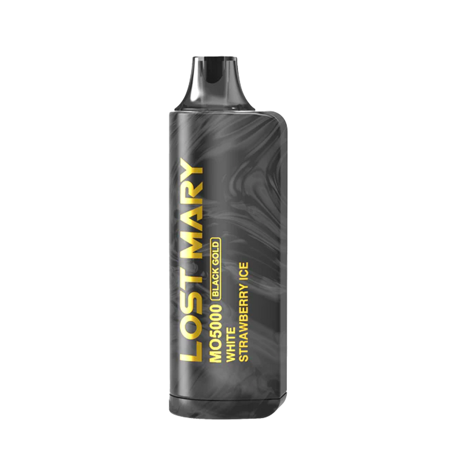 Lost Mary Vape Black Gold MO5000 Edition White Strawberry Ice  