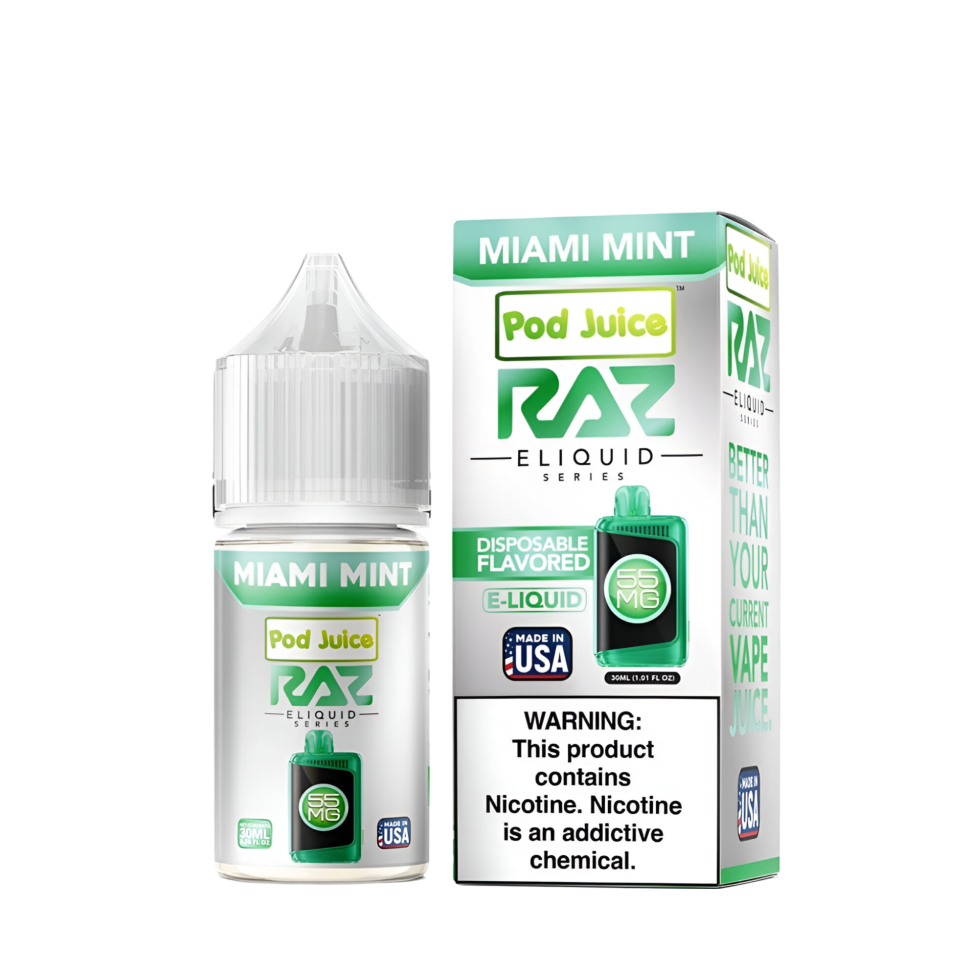 Pod Juice x Raz Salt Nicotine Vape Juice Pod Juice x Raz Salt Nicotine Vape Juice