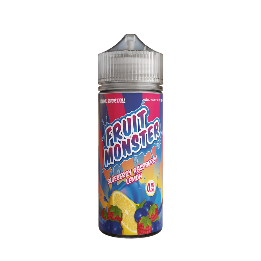 Fruit Monster Freebase Vape Juice 0 Mg Blueberry Raspberry Lemon 