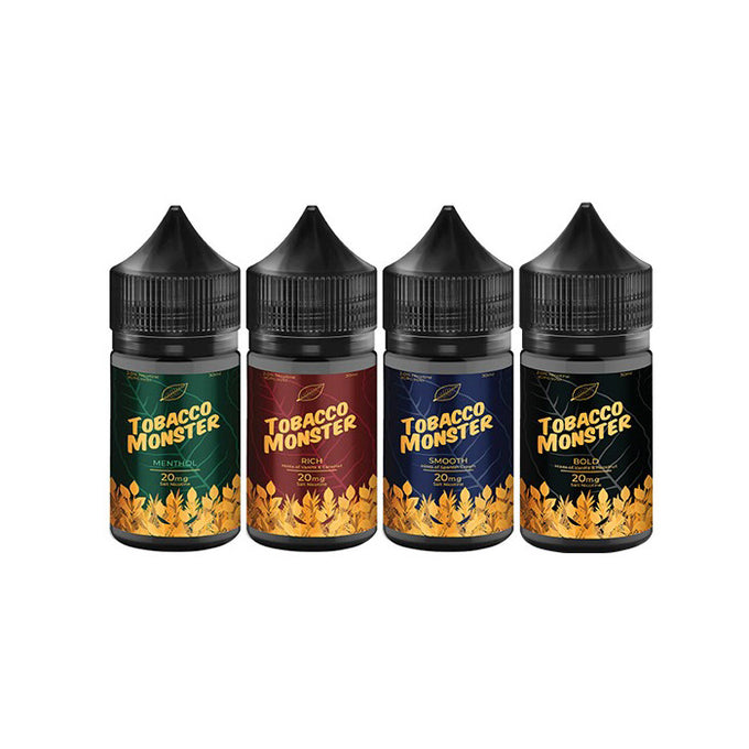 Tobacco Monster Salt Nicotine | 20 ~ 60 Mg Nic in 4 Flavors Tobacco Monster Salt Nicotine | 20 ~ 60 Mg Nic in 4 Flavors