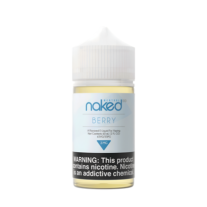 Naked 100 Menthol Freebase Vape Juice 0 Mg 60 Ml Menthol Berry (Blueberry Blackberry Lemon Menthol)