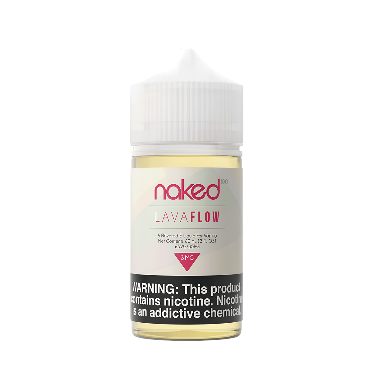 Naked 100 Original Freebase Vape Juice 0 Mg 60 Ml Lava Flow (Strawberry Pineapple Coconut)
