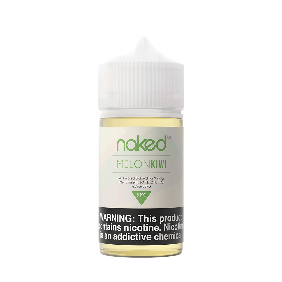 Naked 100 Original Freebase Vape Juice 0 Mg 60 Ml Melon Kiwi (Honeydew Green Apple Kiwi)