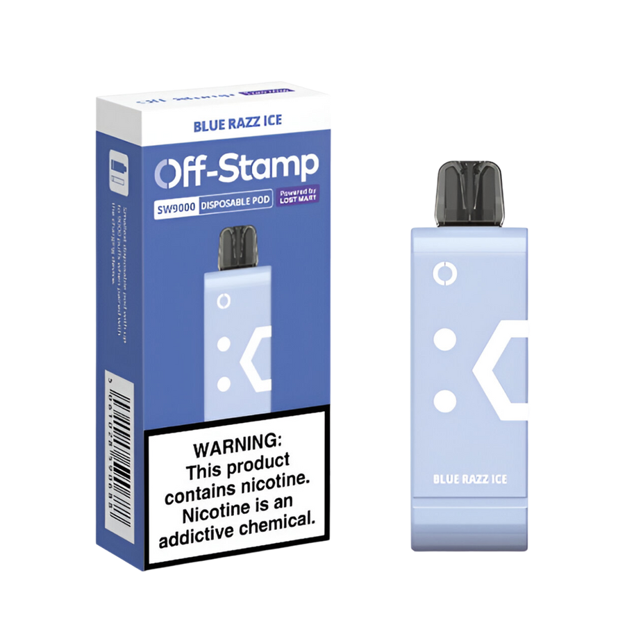 OFF Stamp SW9000 Disposable Pod Blue Razz Ice  