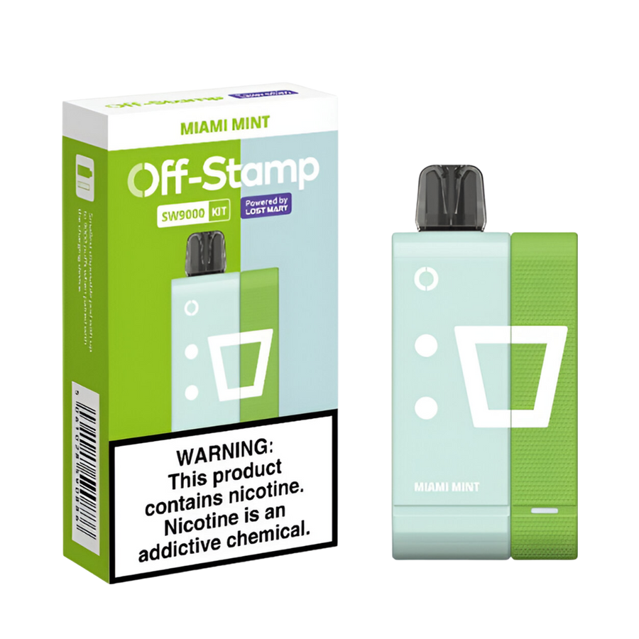 Lost Mary OFF Stamp SW9000 Disposable Pod & Kit Miami Mint  