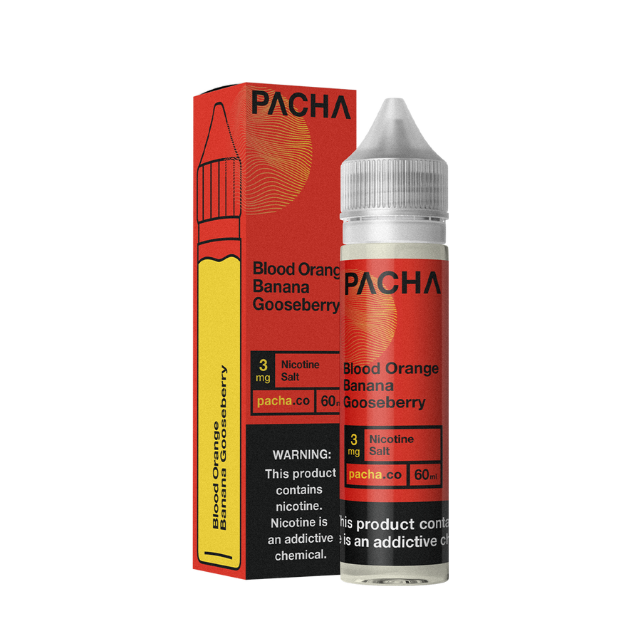 Pacha TF Freebase Vape Juice 0 Mg Blood Orange Banana Gooseberry Pachamama 