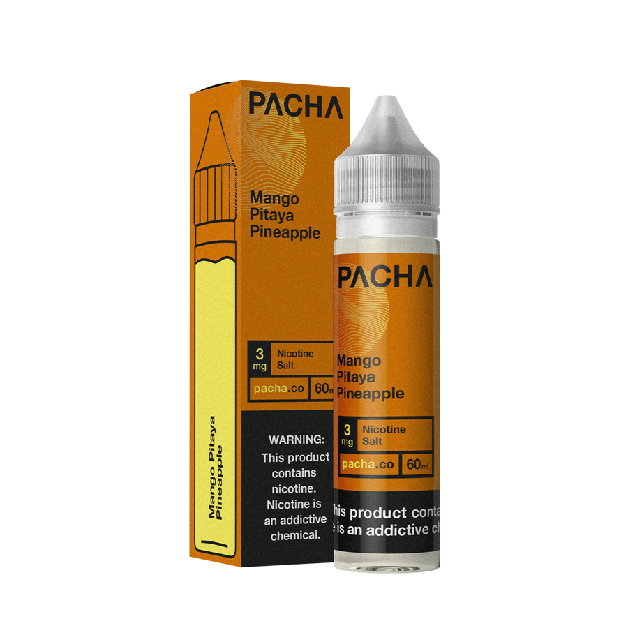 Pacha TF Freebase Vape Juice 0 Mg Mango Pitaya Pineapple 