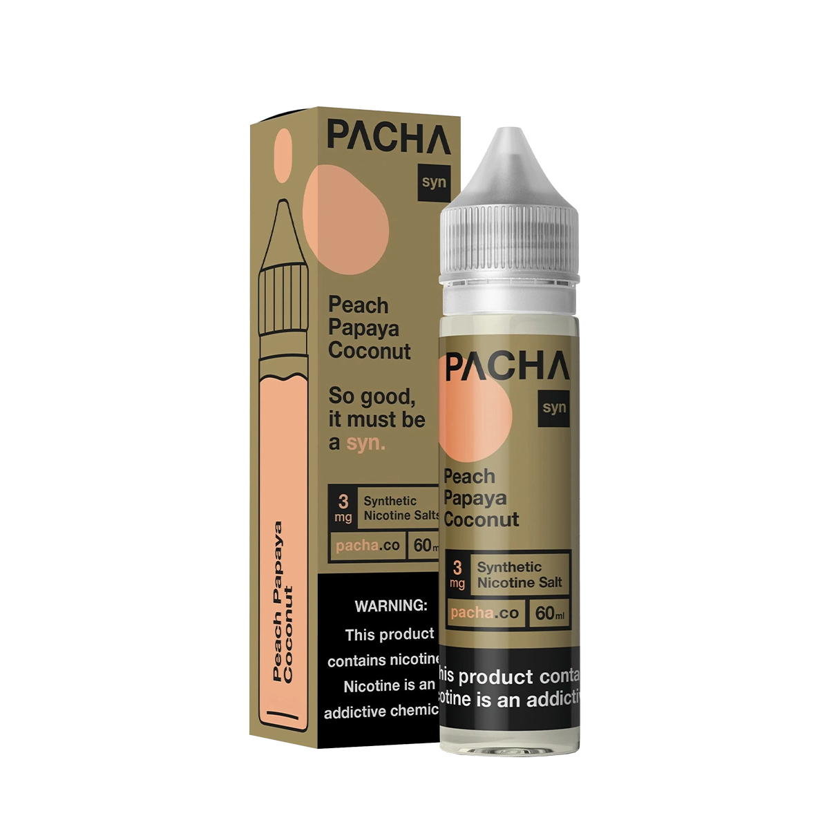Pacha Syn Freebase Vape Juice | 0 ~ 6 Mg Nic in 8 Flavors Pacha Syn Freebase Vape Juice | 0 ~ 6 Mg Nic in 8 Flavors