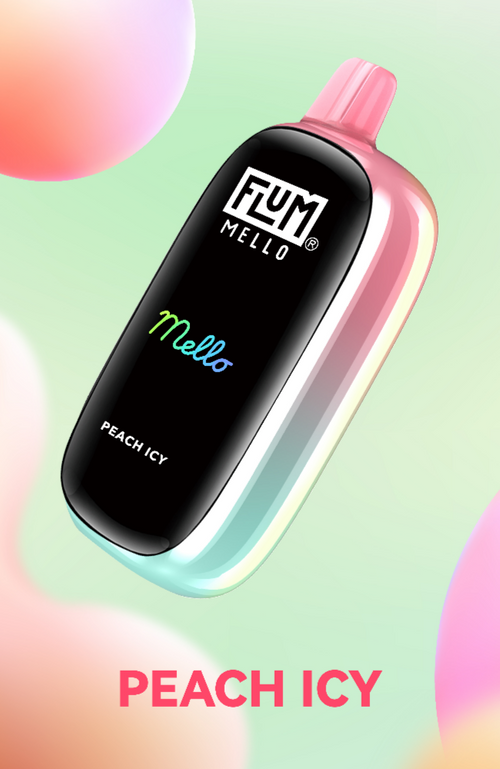 Peach Icy Flum Vape Mello 20k