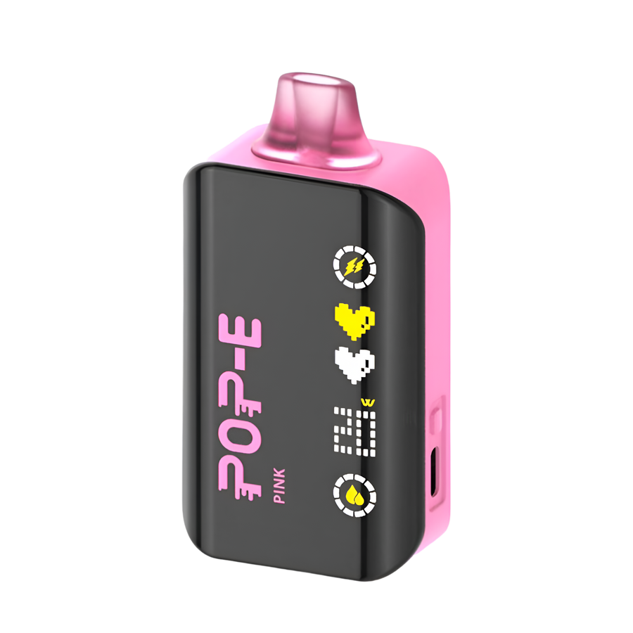 Pop-E 24K Disposable Vape| 2.1" LED Screen, Adjustable Power Pop-E 24K Disposable Vape| 2.1" LED Screen, Adjustable Power
