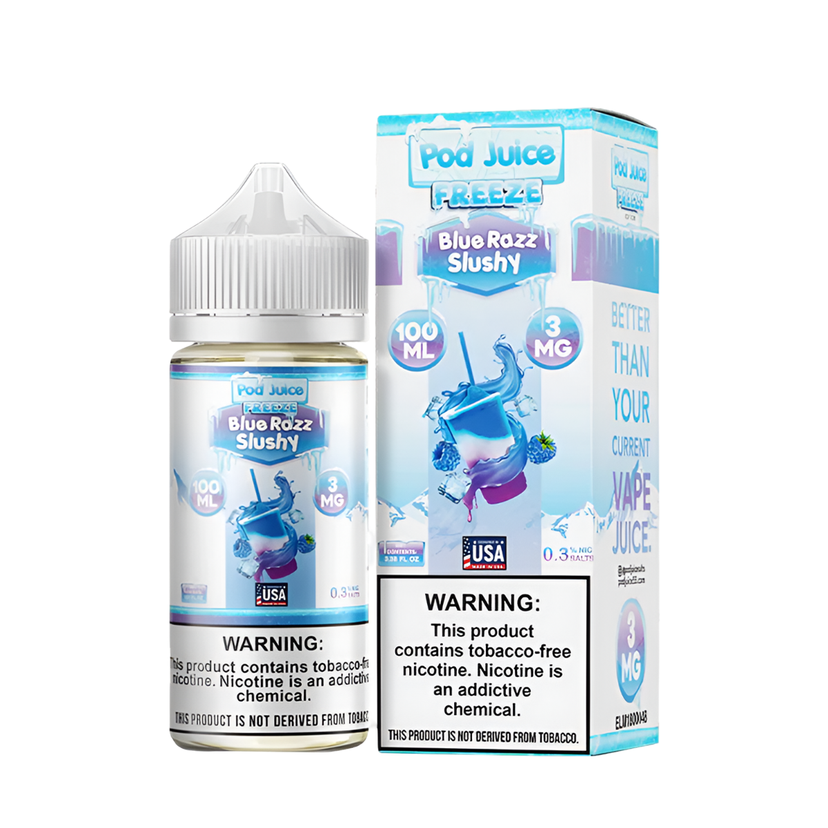 Pod Juice Freeze Freebase Juice | 0 ~ 6 Mg Nic in 15 Flavors Pod Juice Freeze Freebase Juice | 0 ~ 6 Mg Nic in 15 Flavors
