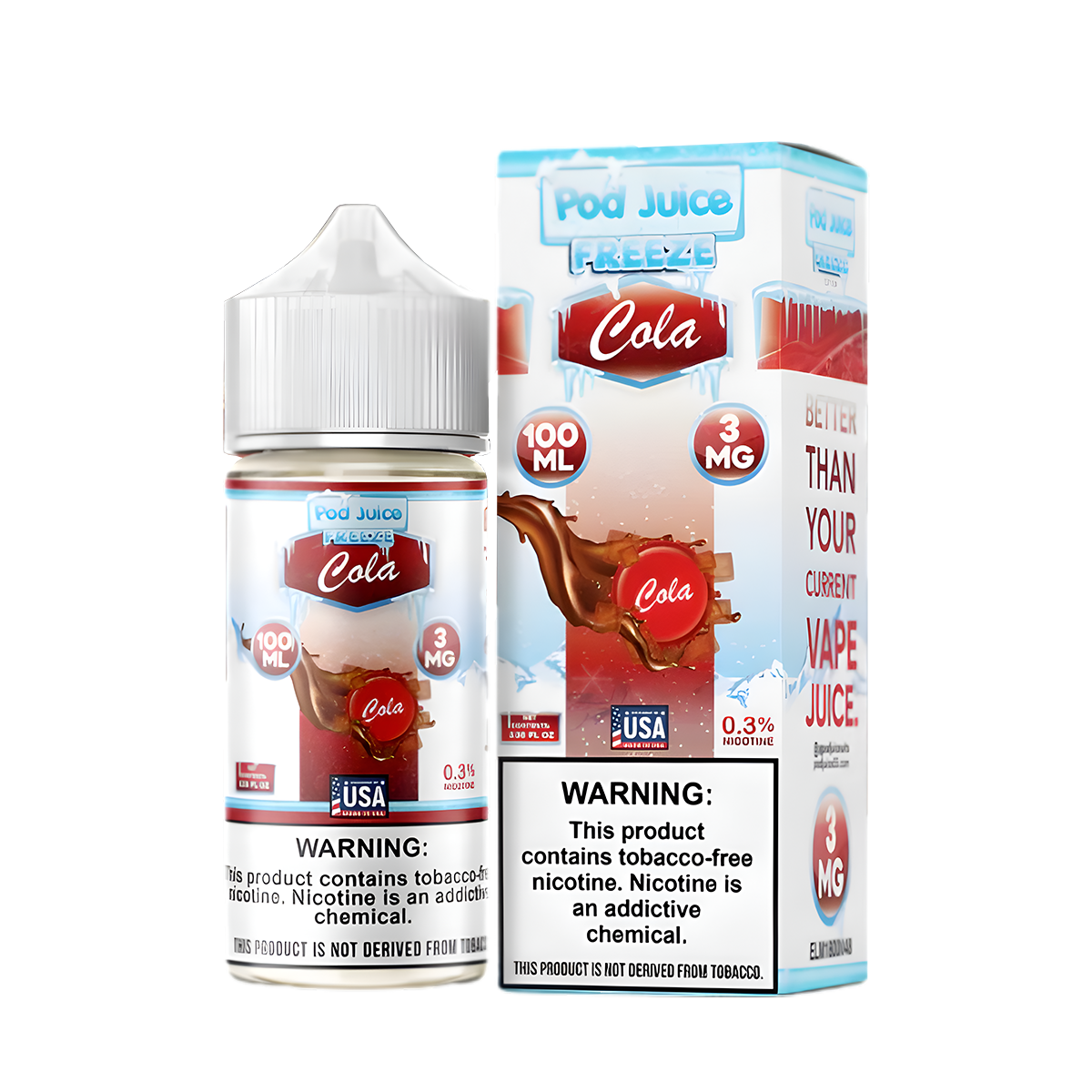 Pod Juice Freeze Freebase Juice | 0 ~ 6 Mg Nic in 15 Flavors Pod Juice Freeze Freebase Juice | 0 ~ 6 Mg Nic in 15 Flavors