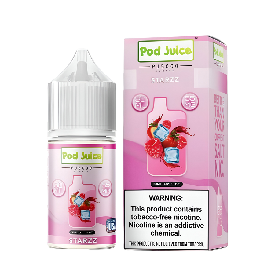 Pod Juice PJ5000 Salt Nicotine Vape Juice 35 Mg Strazz 