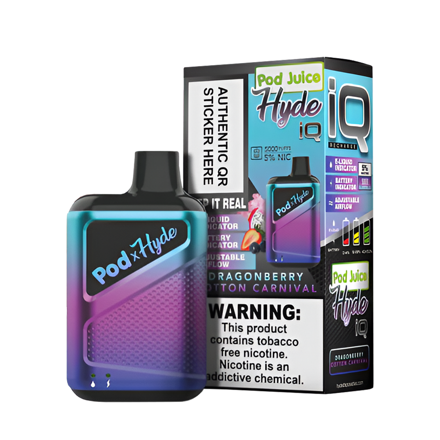 Pod Juice Hyde IQ Disposable Vape | 5% Nic in 17 Flavors Pod Juice Hyde IQ Disposable Vape | 5% Nic in 17 Flavors