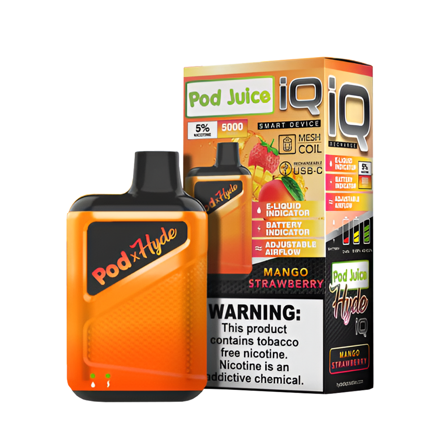 Pod Juice Hyde IQ Disposable Vape | 5% Nic in 17 Flavors Pod Juice Hyde IQ Disposable Vape | 5% Nic in 17 Flavors