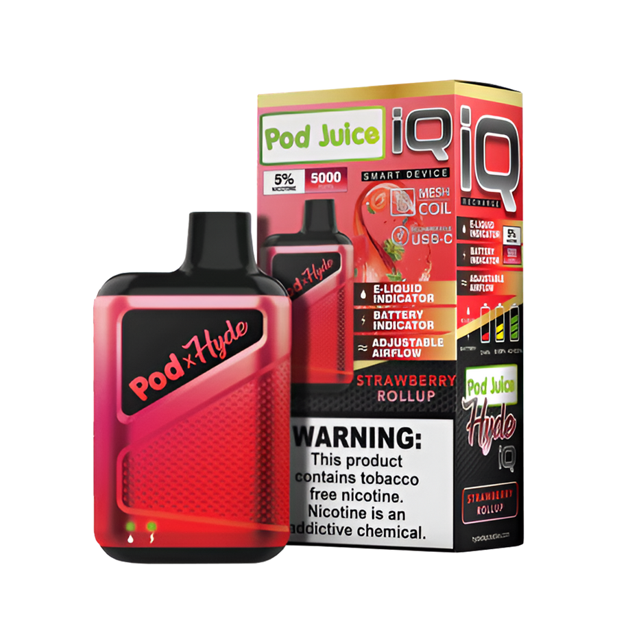 Pod Juice Hyde IQ Disposable Vape | 5% Nic in 17 Flavors Pod Juice Hyde IQ Disposable Vape | 5% Nic in 17 Flavors