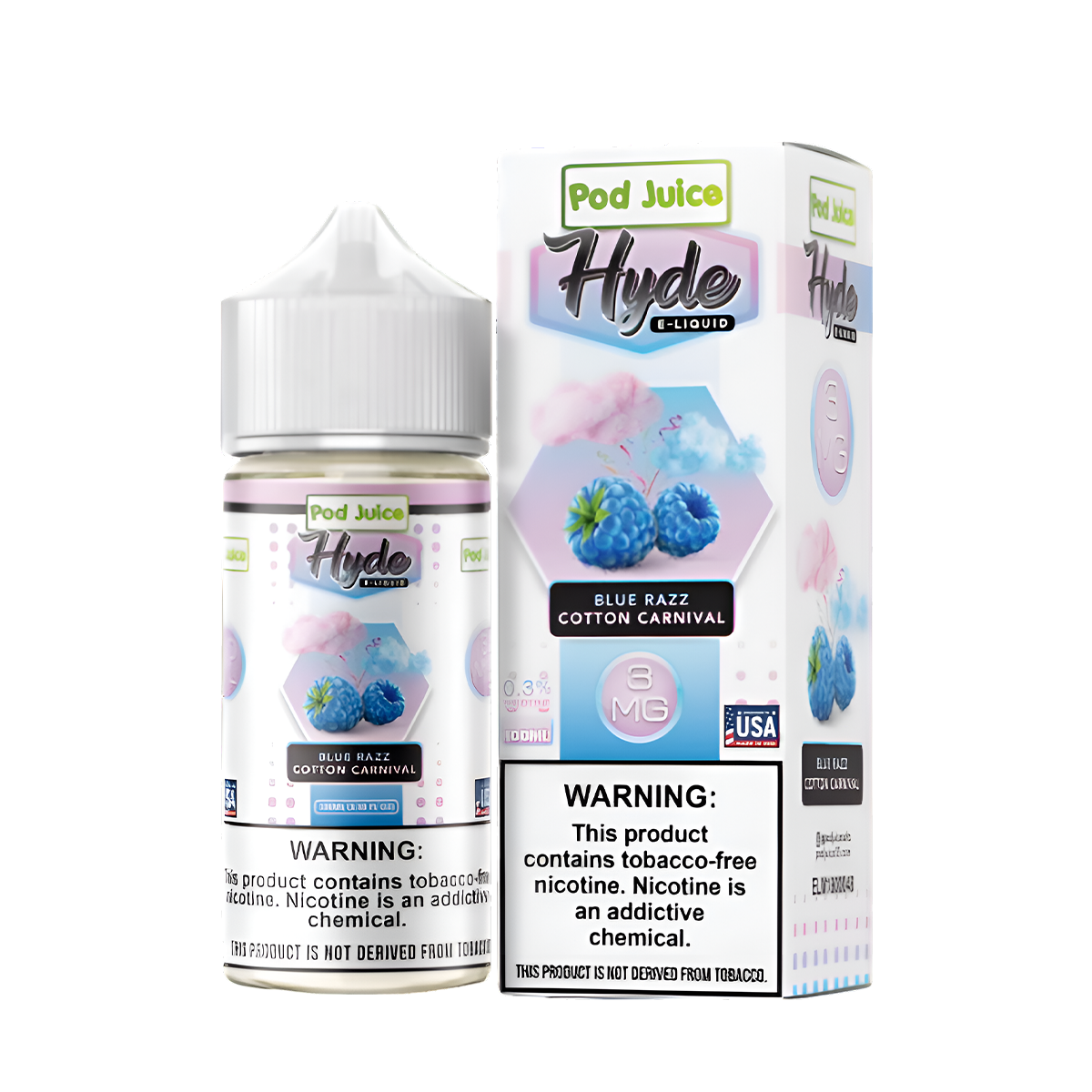 Pod Juice x Hyde Freebase Juice | 0 ~ 6 Mg Nic in 10 Flavors Pod Juice x Hyde Freebase Juice | 0 ~ 6 Mg Nic in 10 Flavors