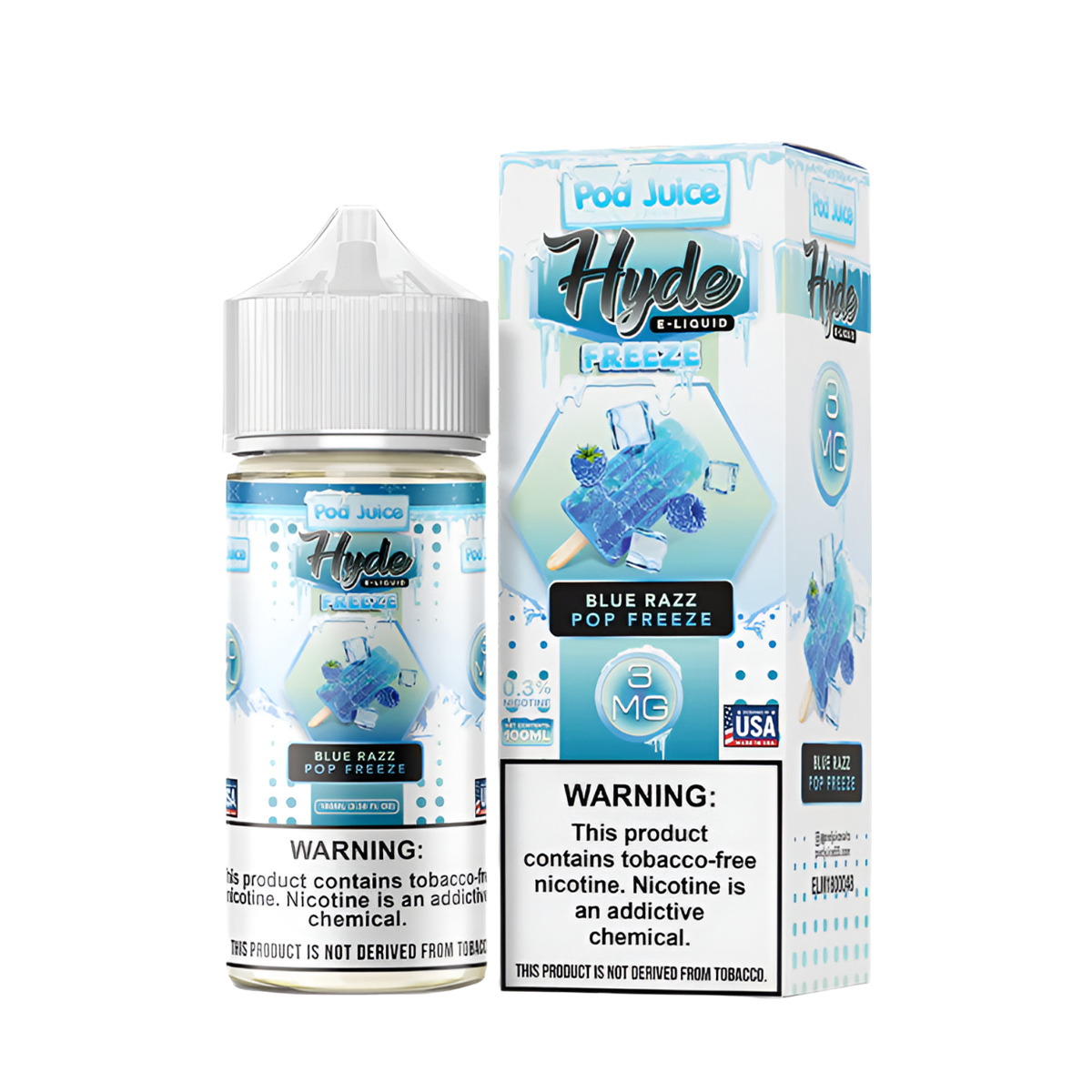 Pod Juice x Hyde Freebase Juice | 0 ~ 6 Mg Nic in 10 Flavors Pod Juice x Hyde Freebase Juice | 0 ~ 6 Mg Nic in 10 Flavors