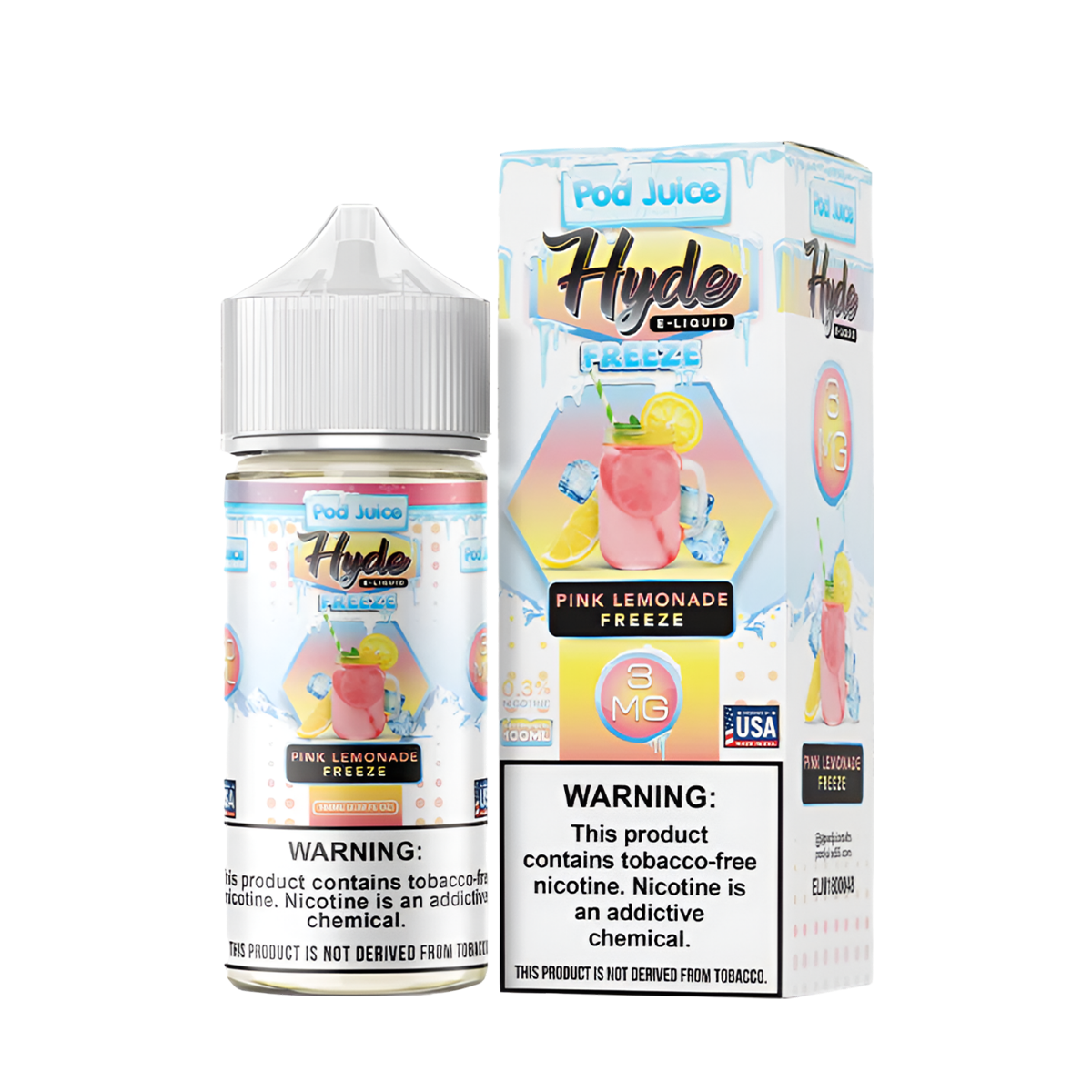 Pod Juice x Hyde Freebase Juice | 0 ~ 6 Mg Nic in 10 Flavors Pod Juice x Hyde Freebase Juice | 0 ~ 6 Mg Nic in 10 Flavors