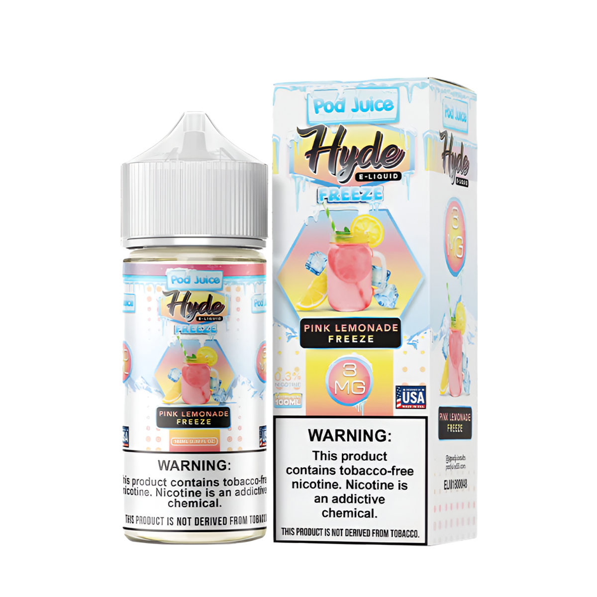 Pod Juice ☓ Hyde Freebase Vape Juice 0 Mg 100 Ml Pink Lemonade Freeze
