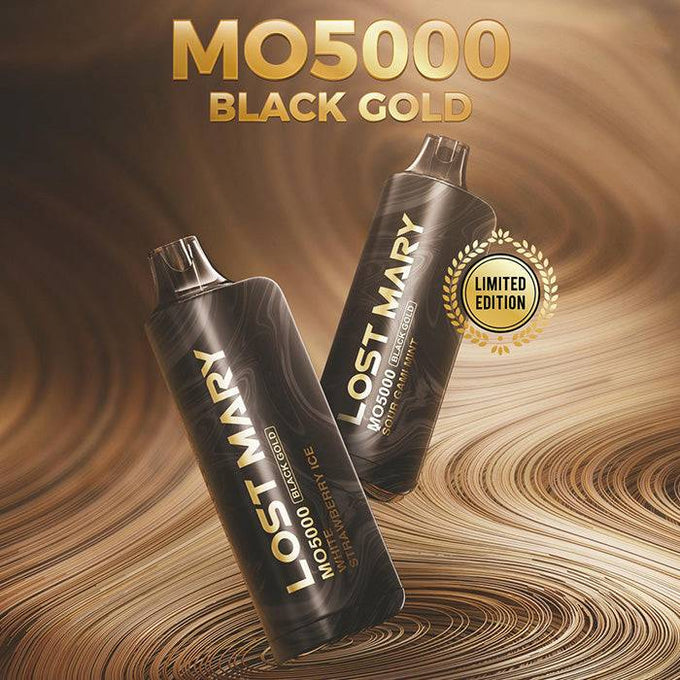 Lost Mary MO5000 Black Gold Edition | 5% Nic in 6 Flavors Lost Mary MO5000 Black Gold Edition | 5% Nic in 6 Flavors