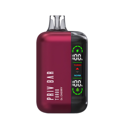 Priv Bar Turbo 15K Disposable Vape Dr. Cherry  