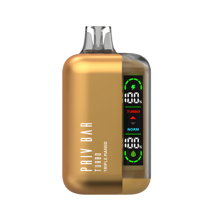 Priv Bar Turbo 15K Disposable Vape Triple Mango  